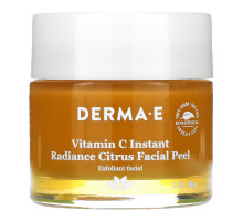 Derma E, Растворимый сияющий цитрусовый пилинг для лица с витамином C, 2 унц. (56 г)