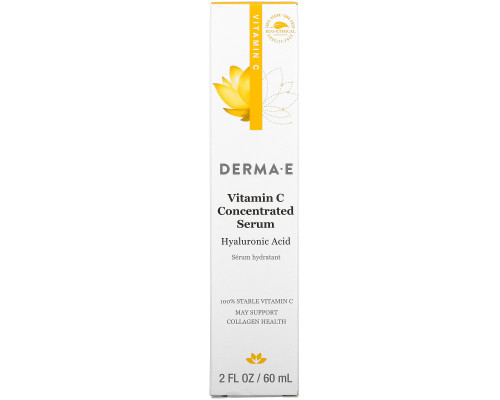 Derma E, Концентрированная сыворотка с витамином С, с гиалуроновой кислотой Derma E, Концентрированная сыворотка с витамином С, с гиалуроновой кислотой