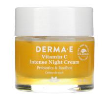 Derma E, Интенсивный ночной крем с витамином C, с пробиотиками и чаем ройбуш