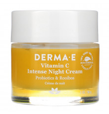 Derma E, Интенсивный ночной крем с витамином C, с пробиотиками и чаем ройбуш