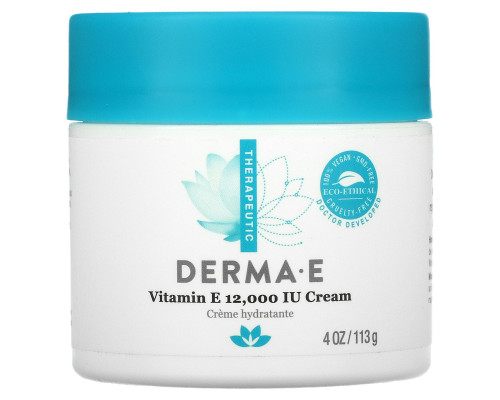 Derma E, Крем с содержанием витамина E 12000 МЕ, 4 oz (113 г) Derma E, Крем с содержанием витамина E 12000 МЕ, 4 oz (113 г)