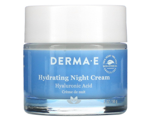 Derma E, Увлажняющий ночной крем, 2 унции (56 г) Derma E, Увлажняющий ночной крем, 2 унции (56 г)
