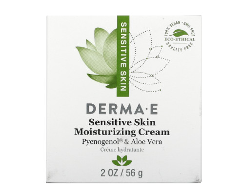 Derma E, Успокаивающий увлажняющий крем, 2 унции (56 г) Derma E, Успокаивающий увлажняющий крем, 2 унции (56 г)