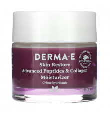 Derma E, Усовершенствованный увлажняющий крем с пептидами и коллагеном, 2 унц. (56 г)