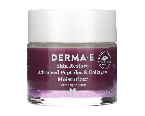 Derma E, Усовершенствованный увлажняющий крем с пептидами и коллагеном, 2 унц. (56 г) Derma E, Усовершенствованный увлажняющий крем с пептидами и коллагеном, 2 унц. (56 г)