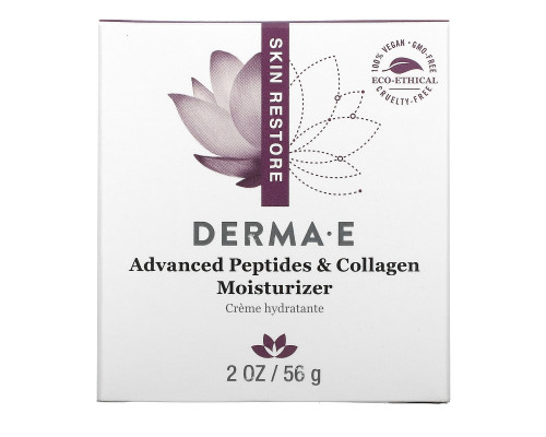 Derma E, Усовершенствованный увлажняющий крем с пептидами и коллагеном, 2 унц. (56 г) Derma E, Усовершенствованный увлажняющий крем с пептидами и коллагеном, 2 унц. (56 г)