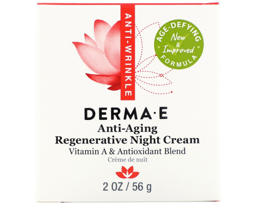 Derma E, Антивозрастной ночной крем, 2 унции (56 г) Derma E, Антивозрастной ночной крем, 2 унции (56 г)
