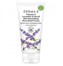 Derma E, Лечебный, увлажняющий крем для рук с витамином Е, лавандой и нероли, 2 унц. (56 г)