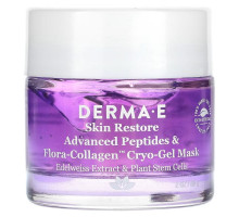 DERMA E, Криогелевая маска с улучшенными пептидами и флора-коллагеном, 56 г (2 унции)