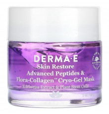 DERMA E, Криогелевая маска с улучшенными пептидами и флора-коллагеном, 56 г (2 унции)
