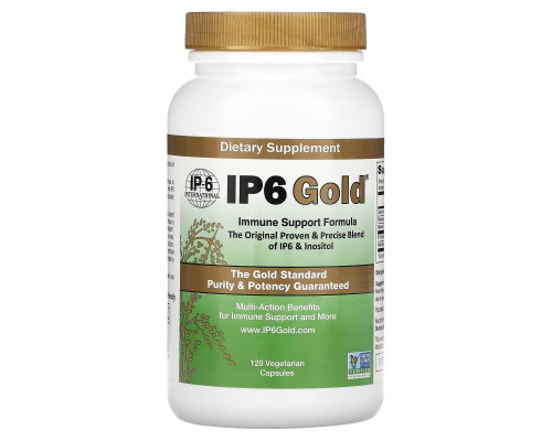 IP-6 International, IP6 Gold, Immune Support Formula, 120 Vegetarian Capsules IP-6 International, IP6 Gold, Immune Support Formula, 120 Vegetarian Capsules