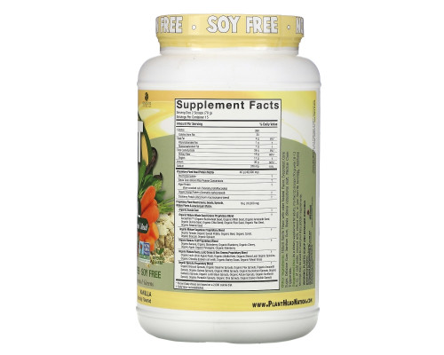 Genceutic Naturals, Plant Head, дополнительный источник растительного белка, клетчатки и аминокислот, ванильный вкус, 2.3 фунта (1050 г) Genceutic Naturals, Plant Head, дополнительный источник растительного белка, клетчатки и аминокислот, ванильный вкус, 2.3 фунта (1050 г)