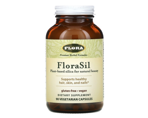 Flora, FloraSil, 90 вегетарианских капсул Flora, FloraSil, 90 вегетарианских капсул