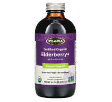 Flora, Certified Organic Elderberry +, 8.5 fl oz (250 ml)