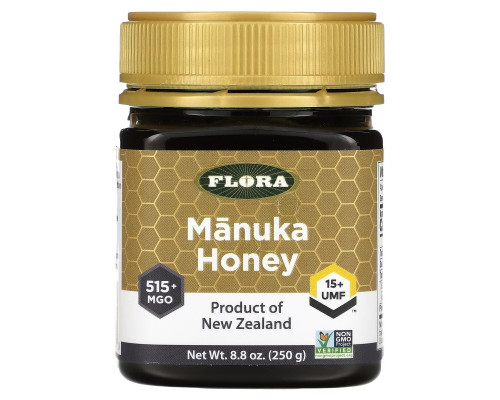 Flora, Manuka Honey, MGO 515+, 8.8 oz (250 g)