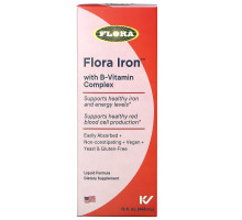 Flora, Iron with B-Vitamin Complex, 15 fl oz (445 ml)