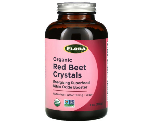 Flora, Organic Red Beet Crystals, 7 oz (200 g) Flora, Organic Red Beet Crystals, 7 oz (200 g)