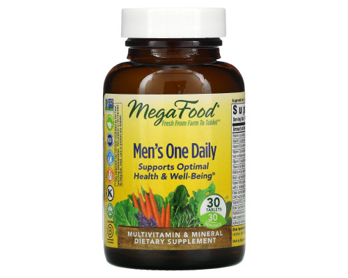 MegaFood, Men’s One Daily , 30 Tablets MegaFood, Men’s One Daily , 30 Tablets