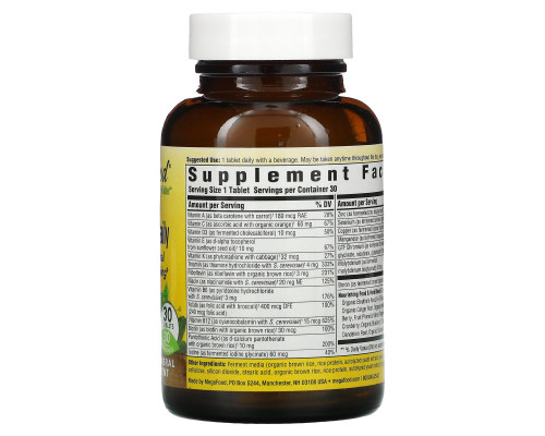 MegaFood, Men’s One Daily , 30 Tablets MegaFood, Men’s One Daily , 30 Tablets
