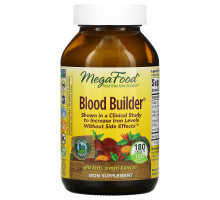 MegaFood, Blood Builder, Iron & Multivitamin Supplement, 180 Tablets