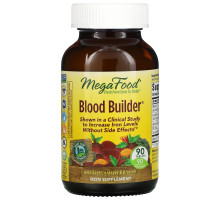 MegaFood, Blood Builder, Iron & Multivitamin Supplement, 90 Tablets