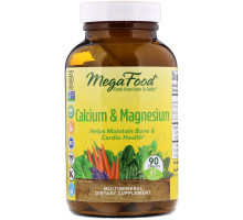 MegaFood, Кальций, магний и калий, 90 таблеток