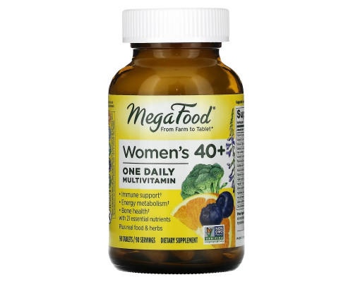 MegaFood, Women's 40+ One Daily, 90 Tablets MegaFood, Women's 40+ One Daily, 90 Tablets
