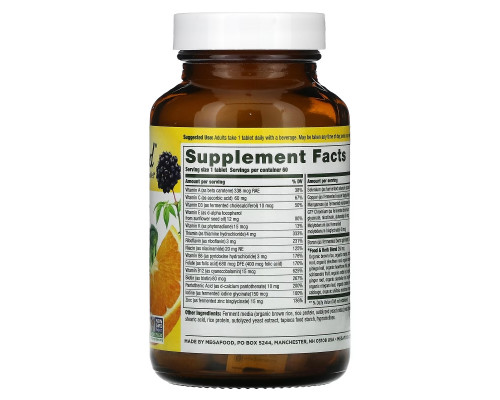 MegaFood, Men Over 40 One Daily, 60 Tablets MegaFood, Men Over 40 One Daily, 60 Tablets