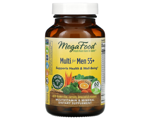 MegaFood, Мультивитамины для мужчин старше 55 лет, 60 таблеток MegaFood, Мультивитамины для мужчин старше 55 лет, 60 таблеток
