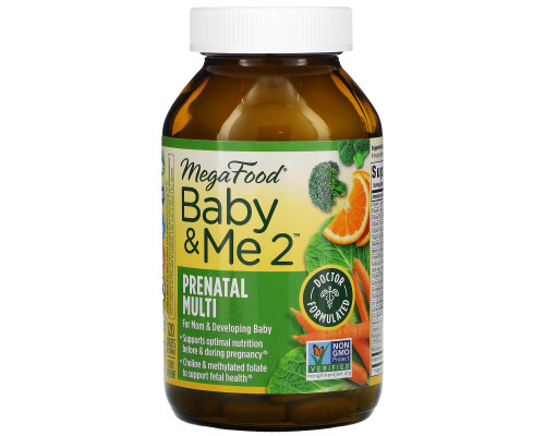 MegaFood, Baby & Me 2, 120 таблеток MegaFood, Baby & Me 2, 120 таблеток