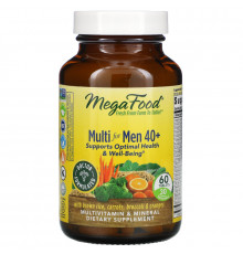 MegaFood, Мультивитамин для мужчин от 40 лет, 60 таблеток