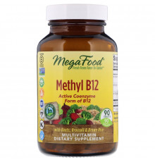 MegaFood, Метилкобаламин B12, 90 таблеток