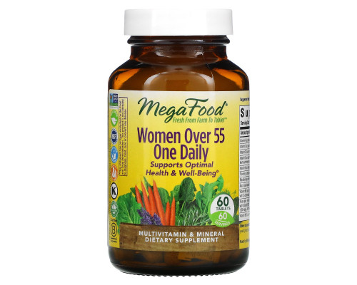 MegaFood, One Daily, Multivitamin & Mineral, Women Over 55, 60 Tablets MegaFood, One Daily, Multivitamin & Mineral, Women Over 55, 60 Tablets