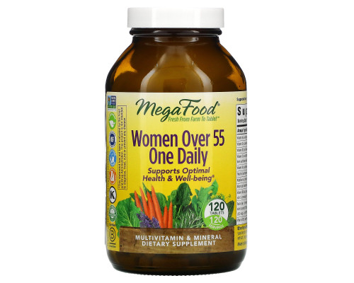 MegaFood, Women Over 55 One Daily, 120 Tablets MegaFood, Women Over 55 One Daily, 120 Tablets
