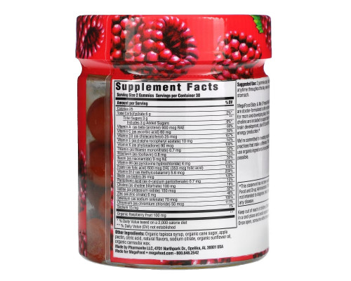 MegaFood, Baby & Me 2, Prenatal Multivitamin, Red Raspberry, 60 Gummies MegaFood, Baby & Me 2, Prenatal Multivitamin, Red Raspberry, 60 Gummies