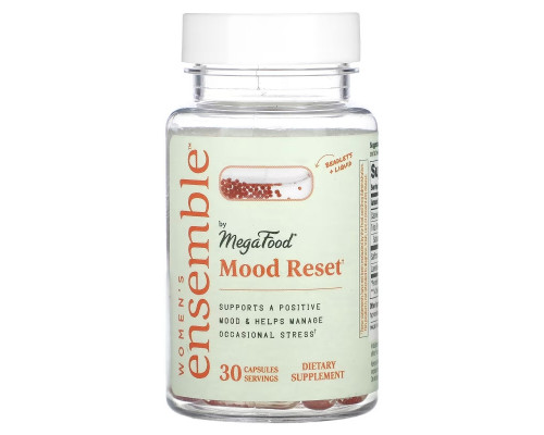 MegaFood, Women's Ensemble, Mood Reset, 30 Capsules MegaFood, Women's Ensemble, Mood Reset, 30 Capsules