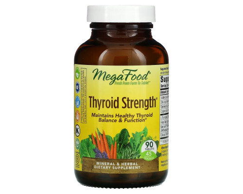 MegaFood, Thyroid Strength, 90 Tablets MegaFood, Thyroid Strength, 90 Tablets