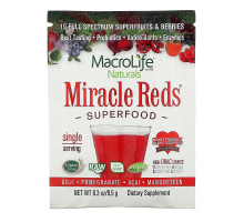 Macrolife Naturals, Miracle Reds, Superfood, Goji- Pomegranate- Acai- Mangosteen,  9.4 g