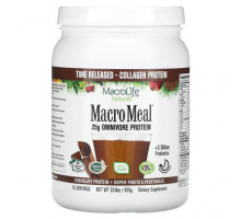Пребиотики и пробиотики Macrolife Naturals, MacroMeal, протеин, суперфрукты и овощи, шоколад, 675 г (23,8 унции)