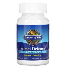 Garden of Life Primal Defense Формула содержащая пробиотик HSO 90 вегетарианских  капсул
