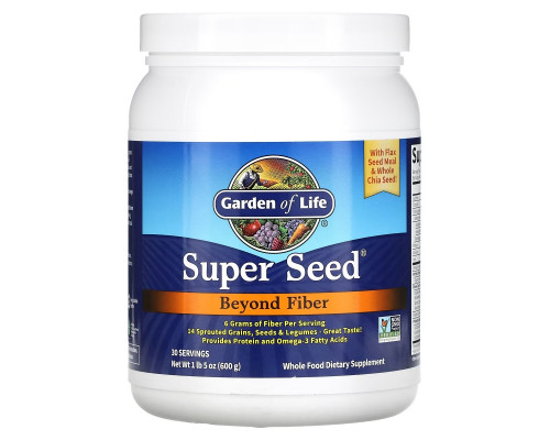 Garden of Life Super Seed Beyond Fiber 620 мл (600 г) Garden of Life Super Seed Beyond Fiber 620 мл (600 г)