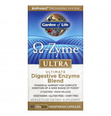 Garden of Life O-Zyme ультра наилучший комплекс пищеварительных ферментов 90 растительных капсул