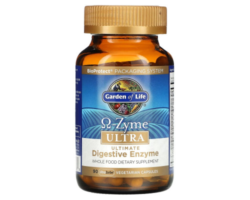 Garden of Life O-Zyme ультра наилучший комплекс пищеварительных ферментов 90 растительных капсул Garden of Life O-Zyme ультра наилучший комплекс пищеварительных ферментов 90 растительных капсул