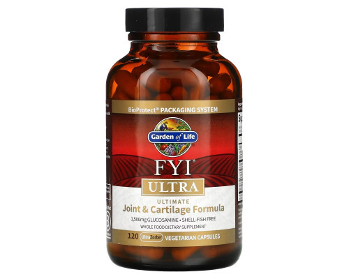 Garden of Life FYI Ultra формула для суставов и хрящей 120 быстроусвояемых капсул в растительной оболочке Garden of Life FYI Ultra формула для суставов и хрящей 120 быстроусвояемых капсул в растительной оболочке