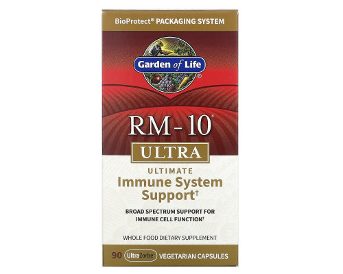 Garden of Life RM-10 Ультра формула для иммунитета 90 вегетарианских капсул Garden of Life RM-10 Ультра формула для иммунитета 90 вегетарианских капсул