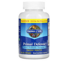 Garden of Life Primal Defense формула с пробиотиками ГПО 216 капсуловидных таблеток
