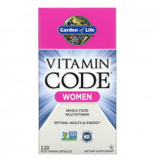 Garden of Life Витаминный код для женщин 120  растительных капсул UltraZorbe