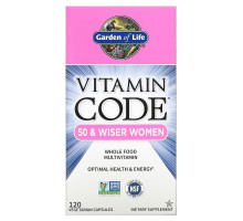 Garden of Life Vitamin Code Женщинам от 50 и старше 120 растительных капсул UltraZorbe