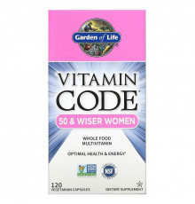Garden of Life Vitamin Code Женщинам от 50 и старше 120 растительных капсул UltraZorbe