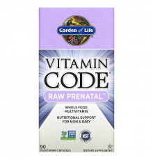 Garden of Life Витаминный код дородовые капсулы 90 растительных капсул